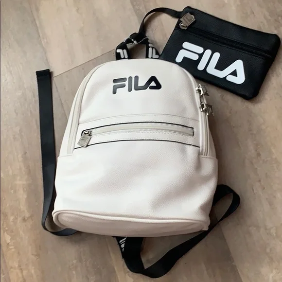 Fila White and Black Women's Backpack - Picture 1 of 5